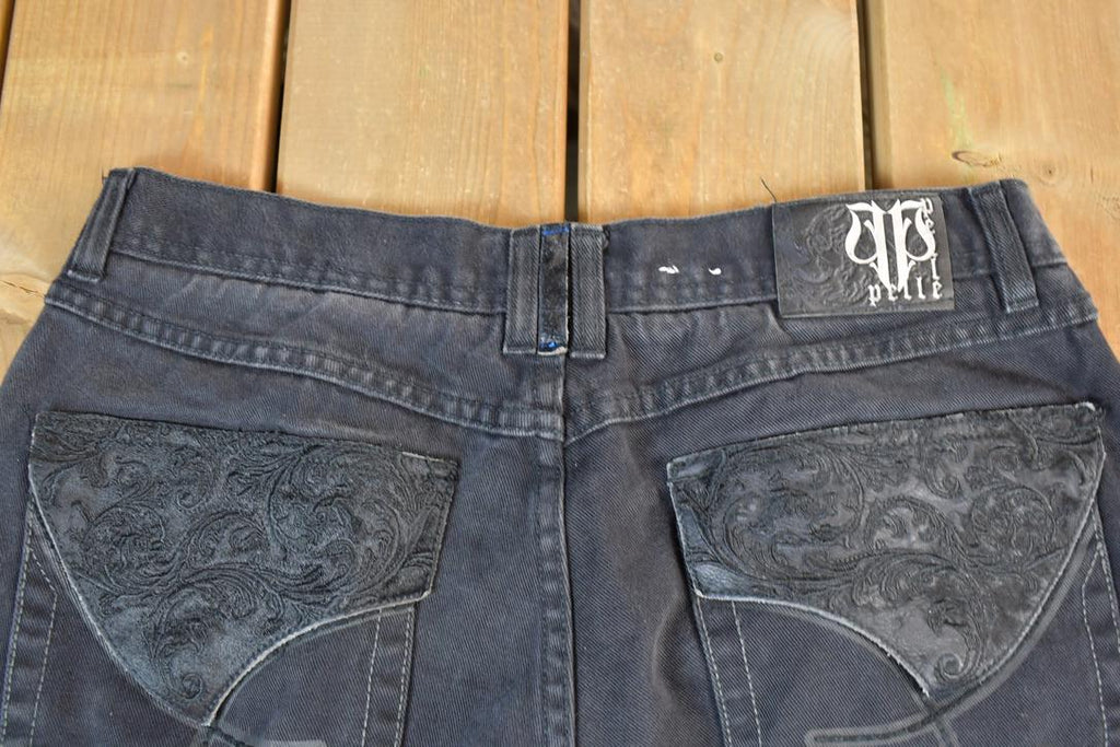 Vintage 1990s Pelle Pelle Hip Hop Denim Jeans Size 36 xs 34