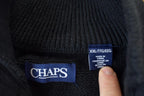 Vintage Y2K Chaps Ralph Lauren Knit Quarter Button Collared Crewneck Sweater