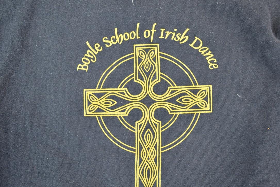 Vintage 1990s Boyle School Of Irish Dance Souvenir Heavyweight Crewneck Sweatshirt Made In USA