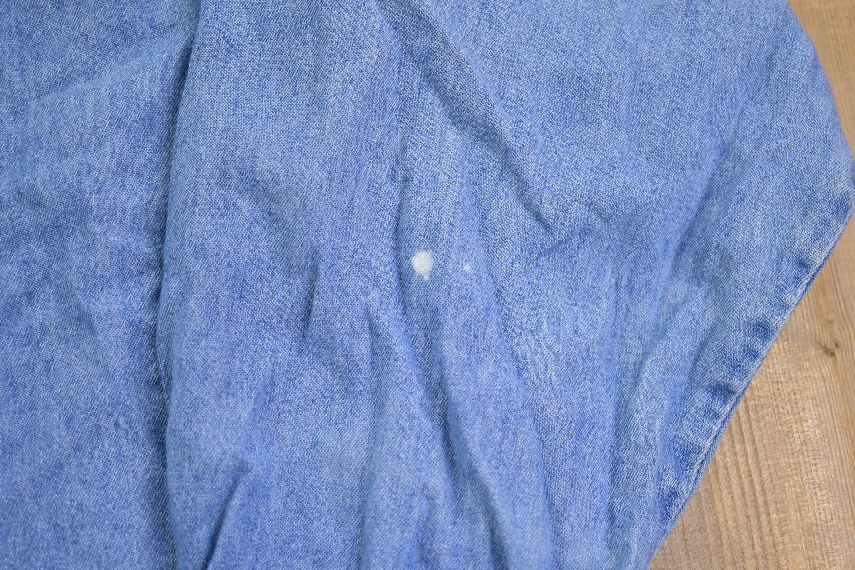 Vintage 1990s Noahs Arc Embroidered Denim Button Up Shirt