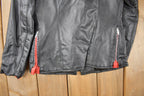 Vintage 1990s Leather Women's Multi Zipper Jacket