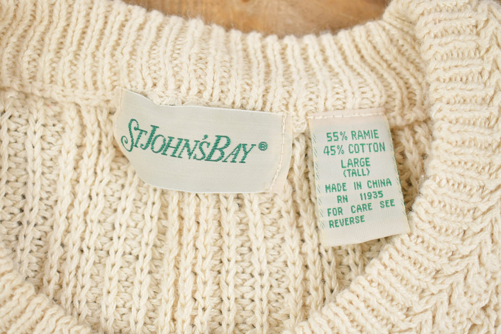 Vintage 1990s St. Johns Bay Knit Crewneck Sweater