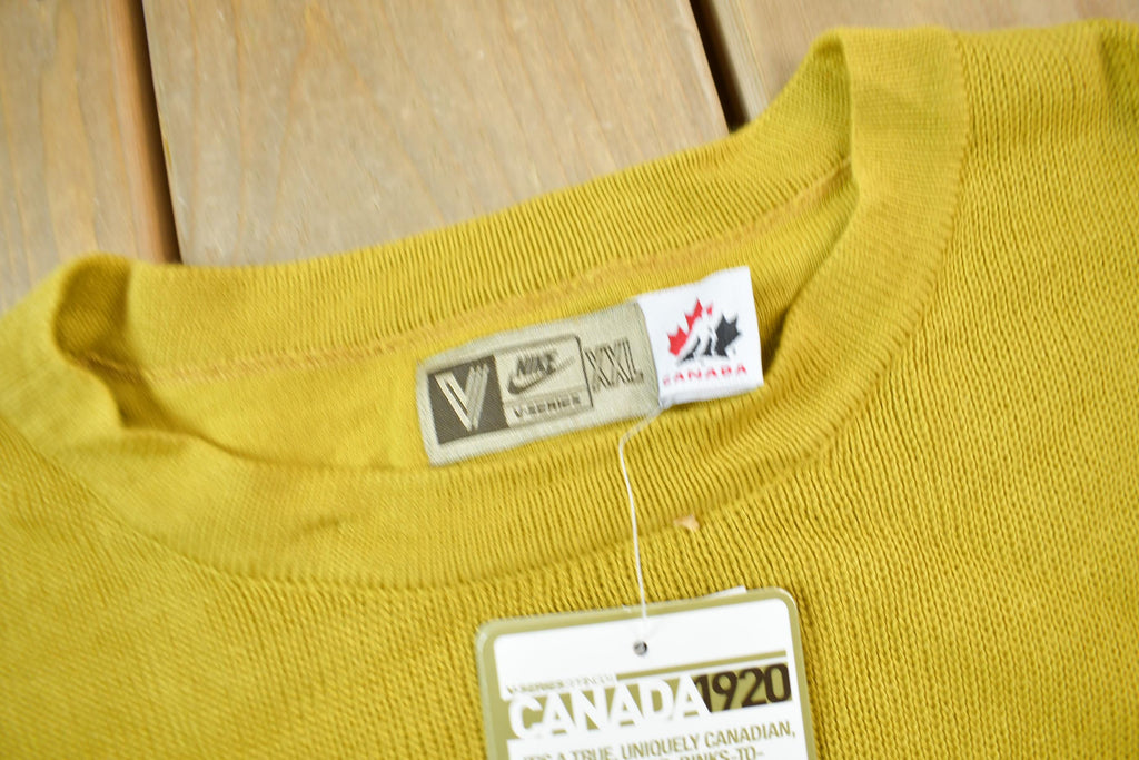 Vintage Y2K Deadstock Nike Winnipeg Falcons Canada Knit Crewneck Sweater