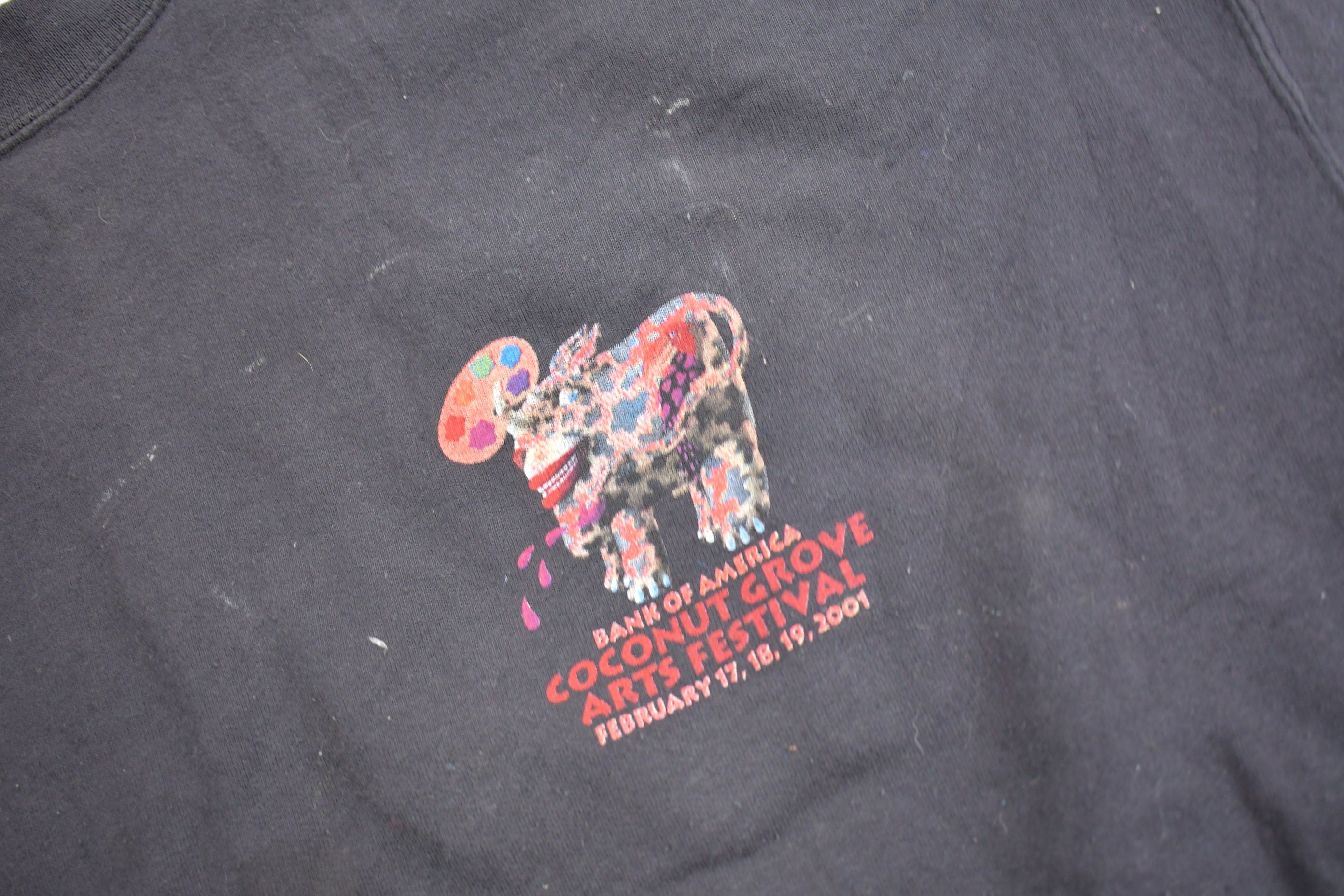 Vintage 2001 Bank of America Coconut Grove Arts Festival Crewneck Sweatshirt