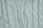 Vintage 1990s Orvis Blue Knitted Cardigan Sweater