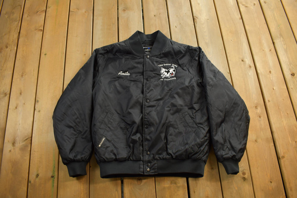 Vintage 1990s Halloway Millers Minnesota Satin Bomber Jacket