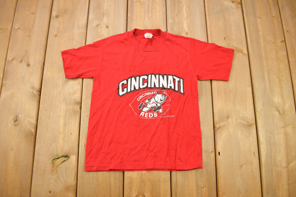 Vintage 1988 Cincinnati Reds MLB Youth Sized Graphic T-Shirt