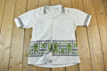 Vintage 1970s Hawaiian Souvenir Graphic Print Button Up