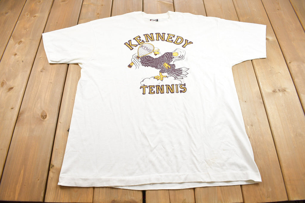 Vintage 1990s Kennedy Tennis Graphic T Shirt