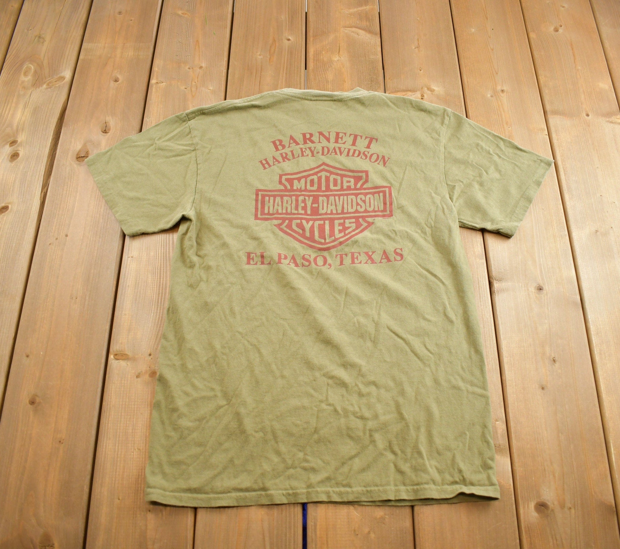 Vintage 2000s Harley Davidson El Paso Texas T-Shirt Made In USA