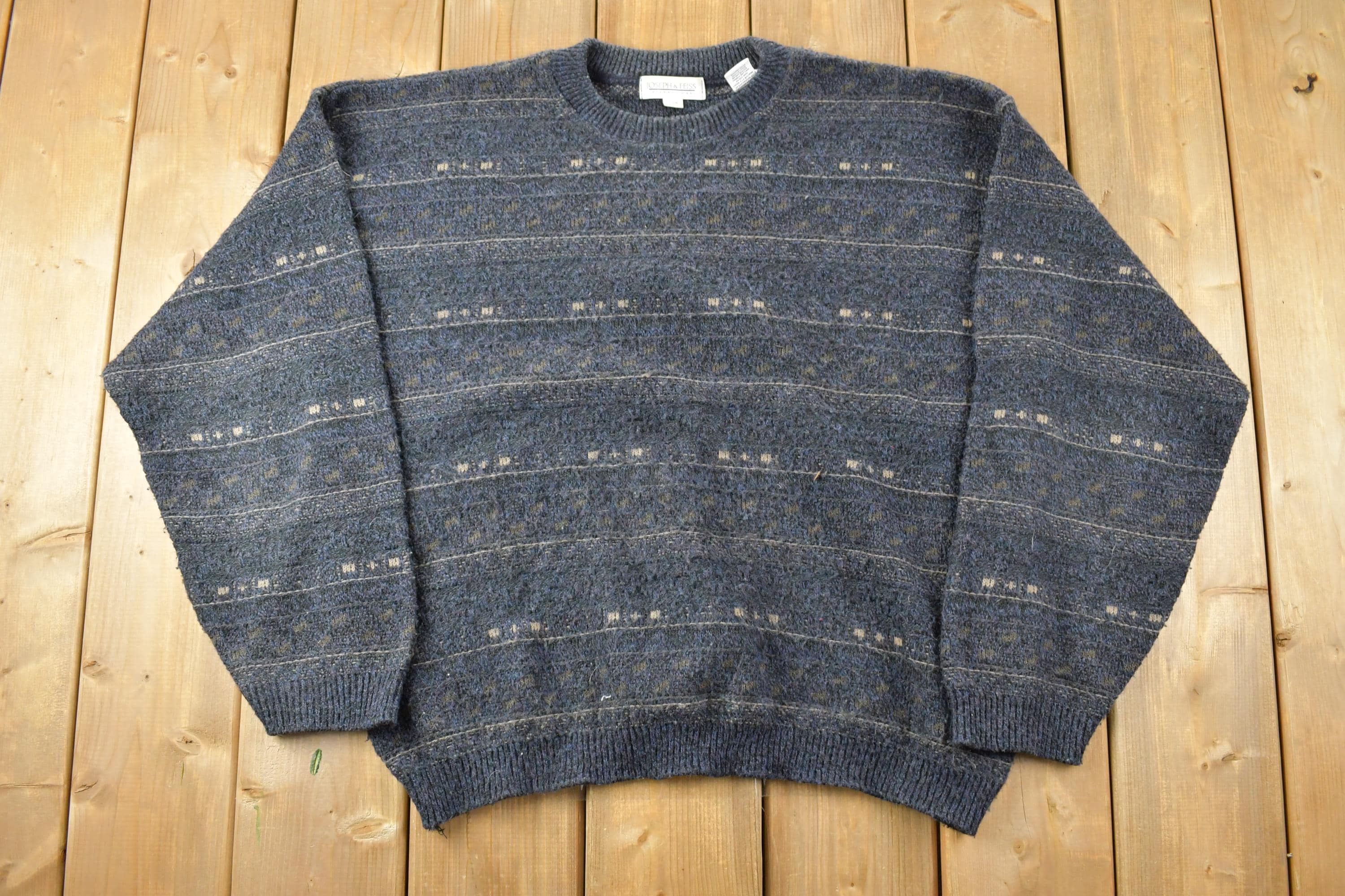 Vintage 1990s Joseph & Feiss Knit Crewneck Sweater