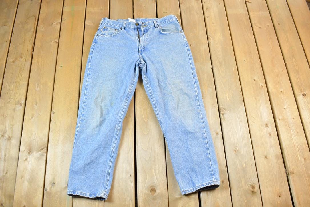 Vintage 1990s Carhartt Denim Work Jeans Size 36 x 30