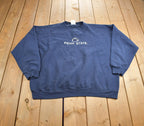 Vintage 1990s Penn State University Embroidered Crewneck Made In USA