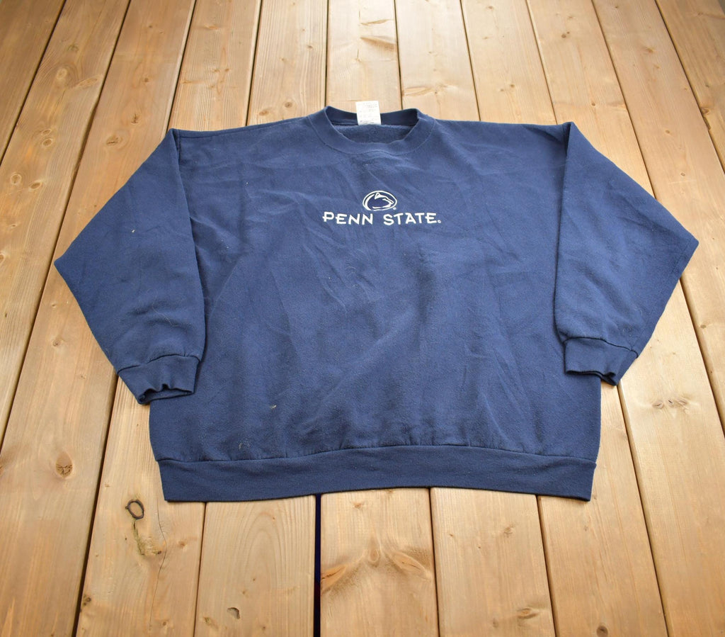 Vintage 1990s Penn State University Embroidered Crewneck Made In USA