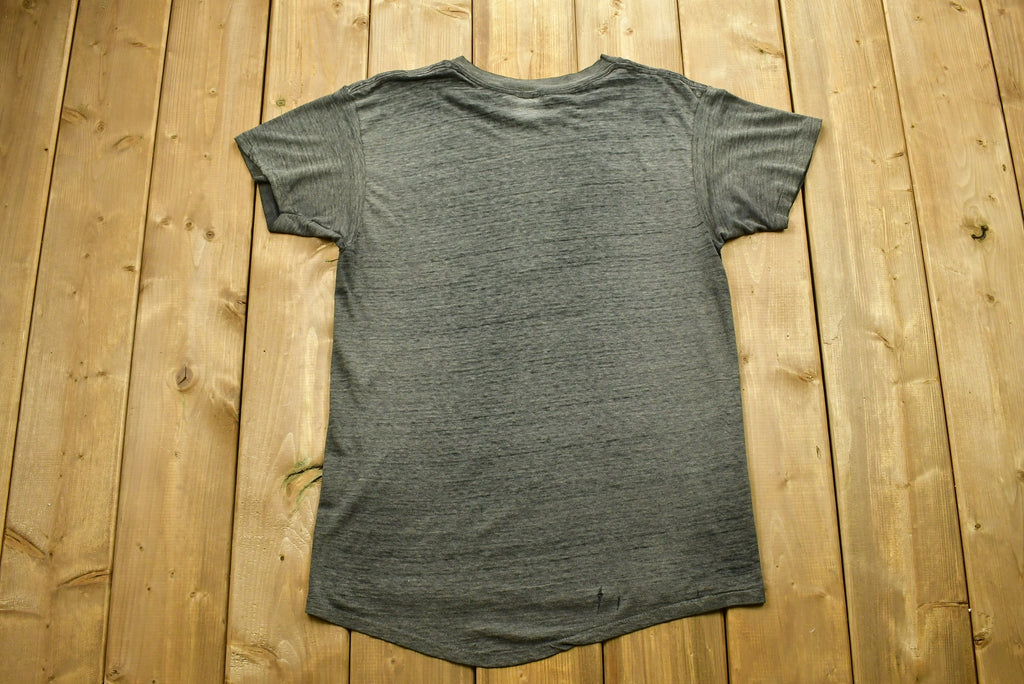 Vintage Very Faded and Thin Harley Davidson Motorcycles 3D Emblem Whiskey T-Shirt Distressed Single Stitch Made In USA