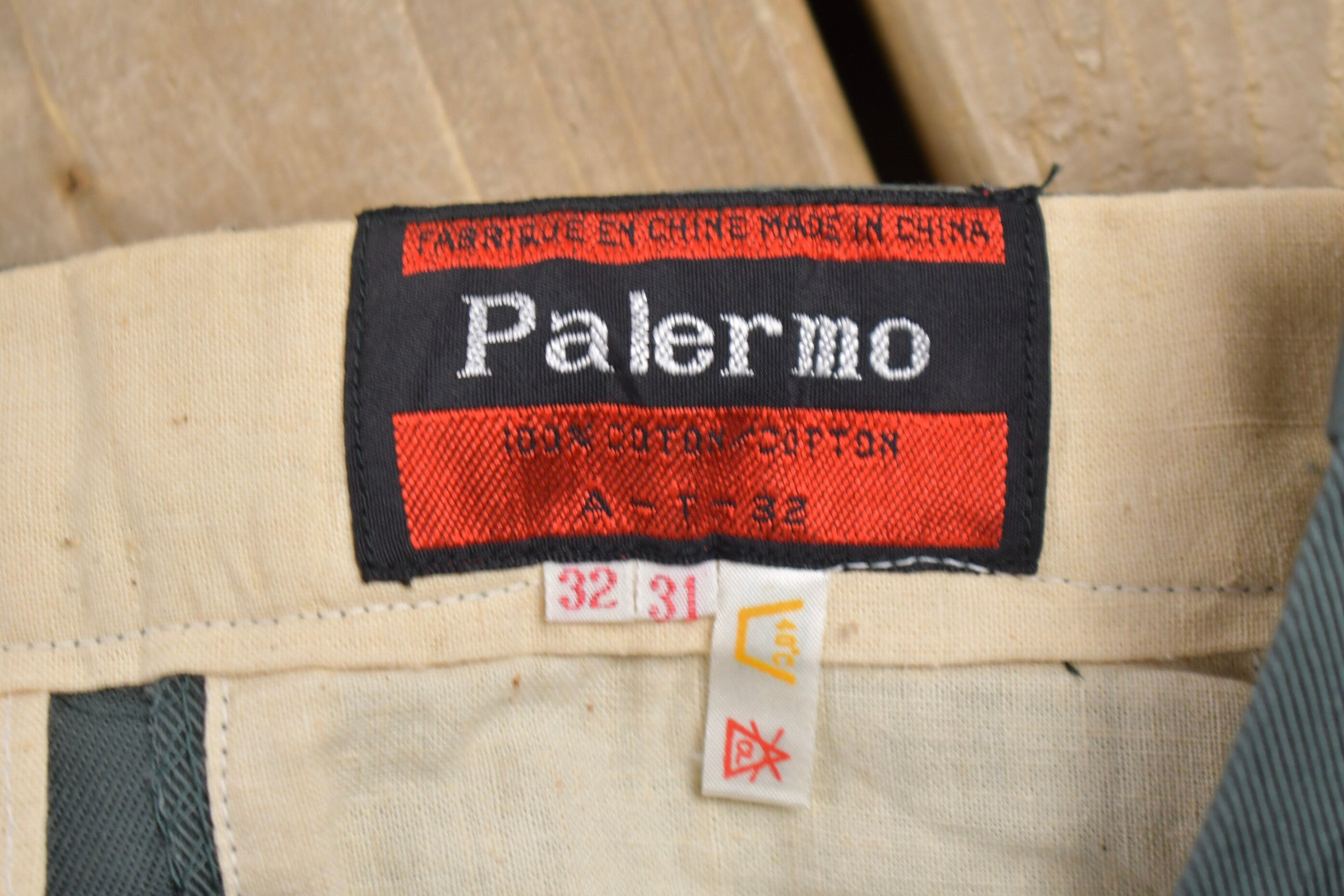 Deadstock Vintage 1980s Palermo Pleated Trousers Size 29 x 29.5