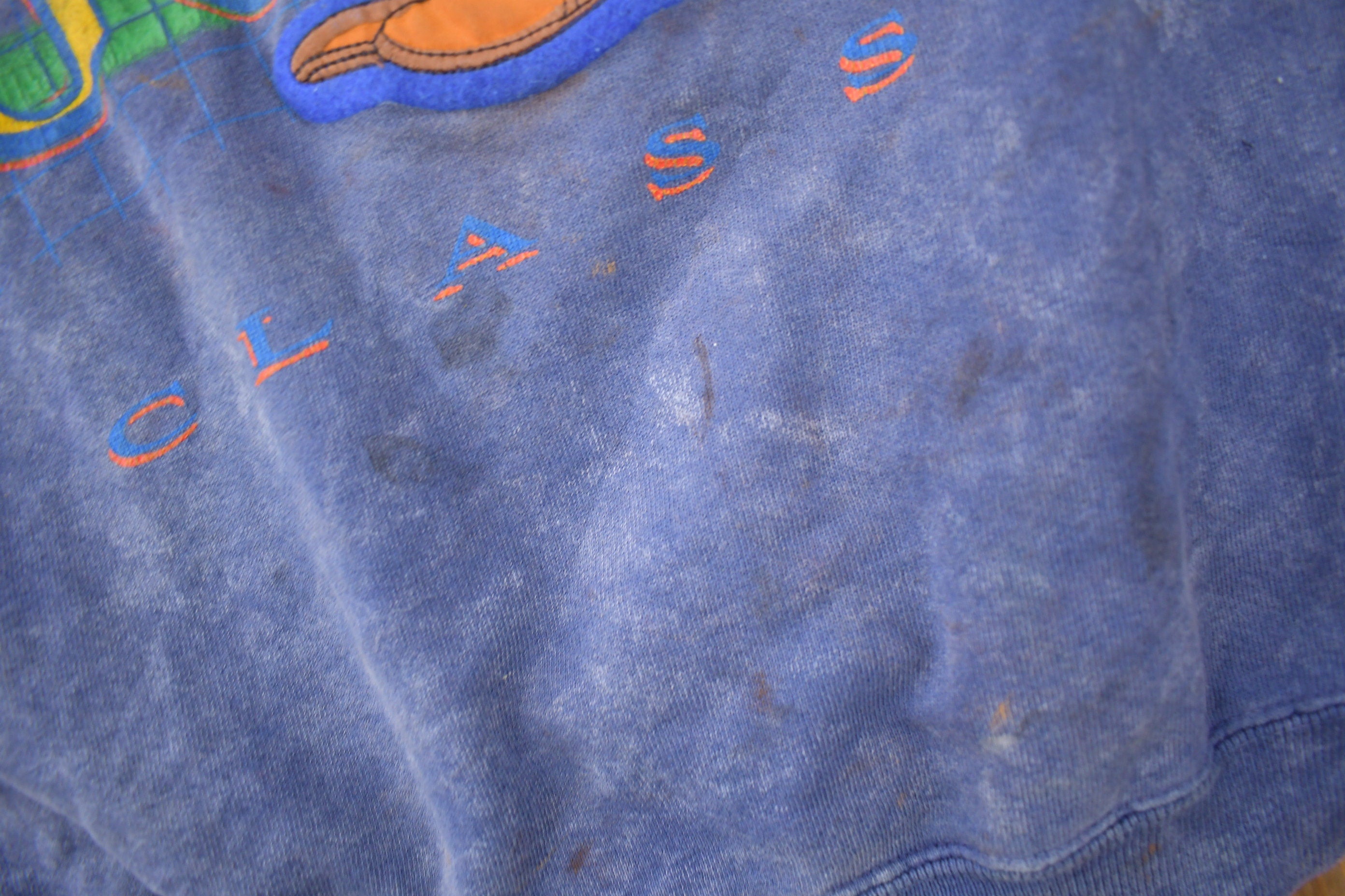 Vintage 1990s Goofy Acid Wash Graphic Disney Designs Crewneck
