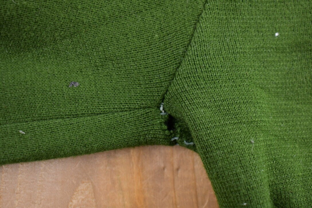 Vintage 1990s Green Blank Cardigan Sweater