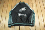 Vintage 2000s Philadelphia Eagles NFL Leather Jacket Men's XL