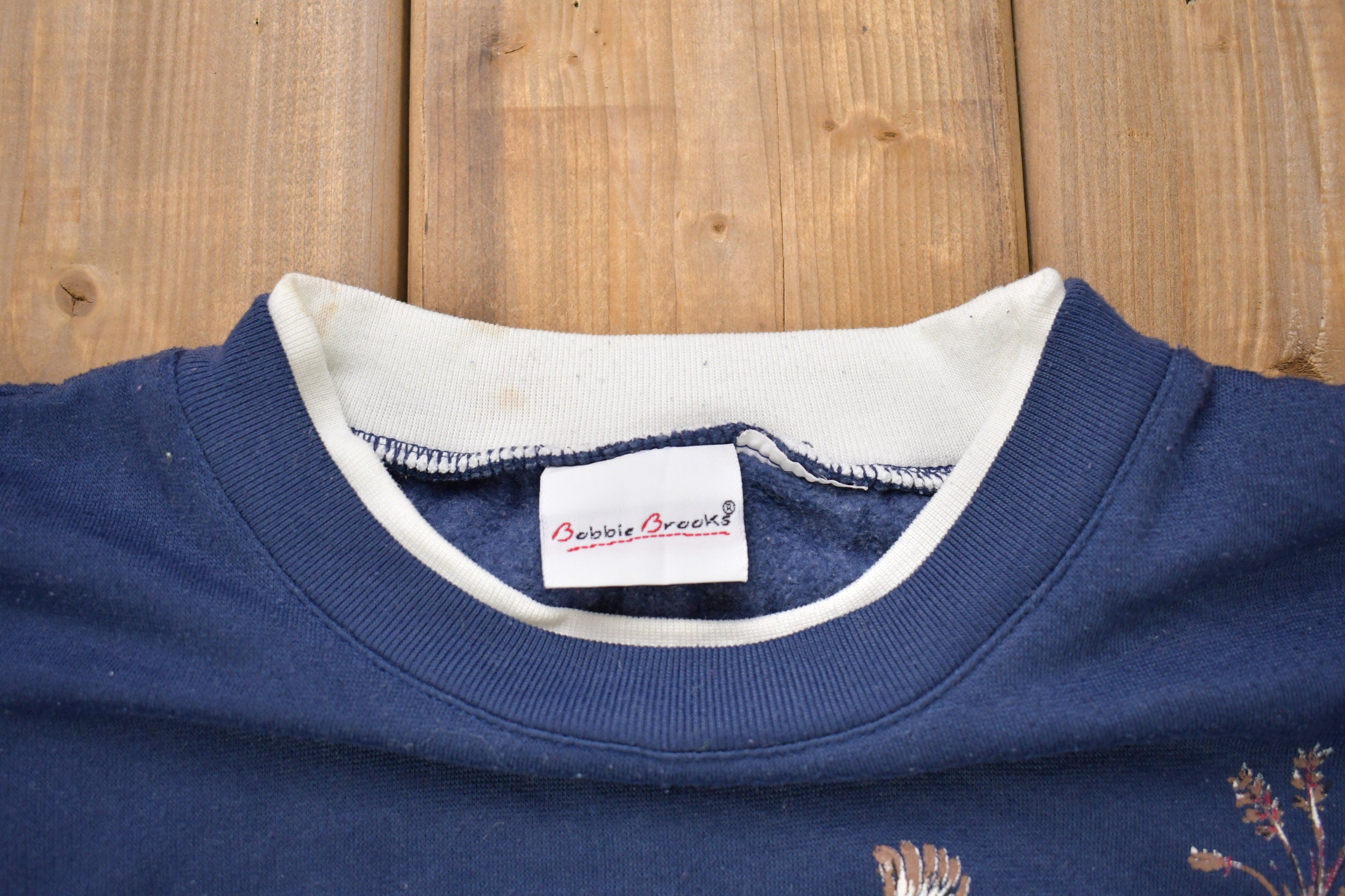 Vintage 1990s Cute Flowers & Birds Crewneck Sweater