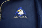 Vintage 1990s Alaska Travel Quarter Zip Sweatshirt Men's XL