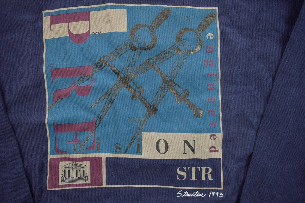 Vintage 1990s Engineered Precision Crewneck Engerineering Sweatshirt