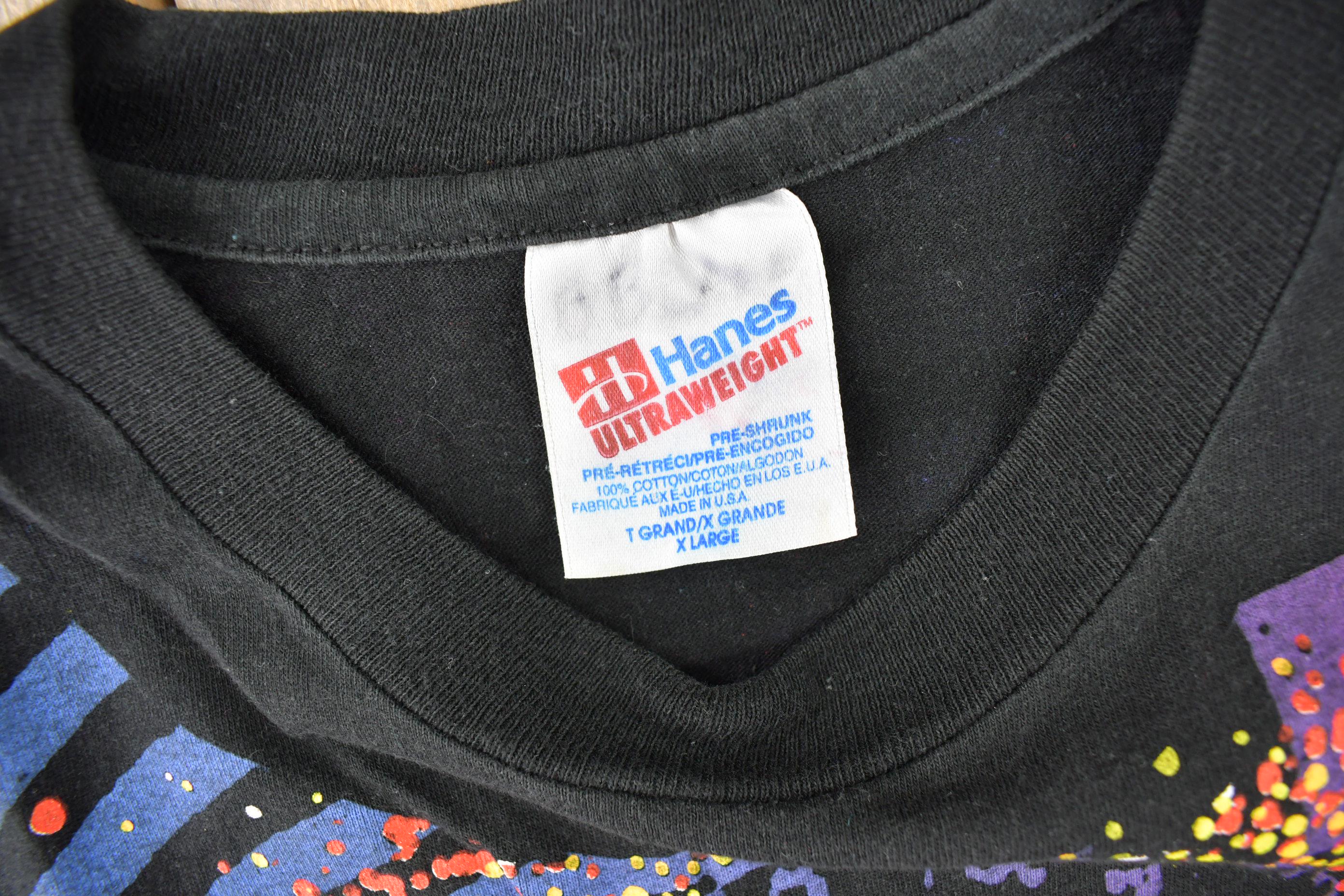 Vintage 1992 Jimi Hendrix Are You Experienced? All Over Print Single Stitch Band T-Shirt
