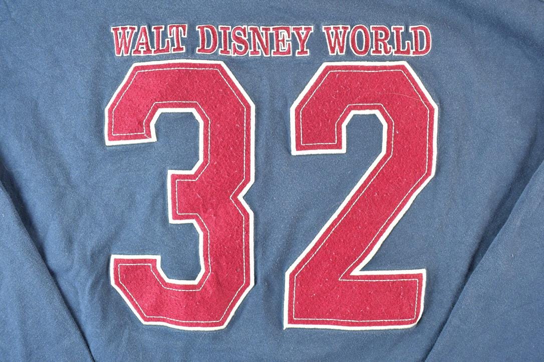 Vintage 1990s Pluto Maddogs Football Mickey Mouse Disney Crewneck