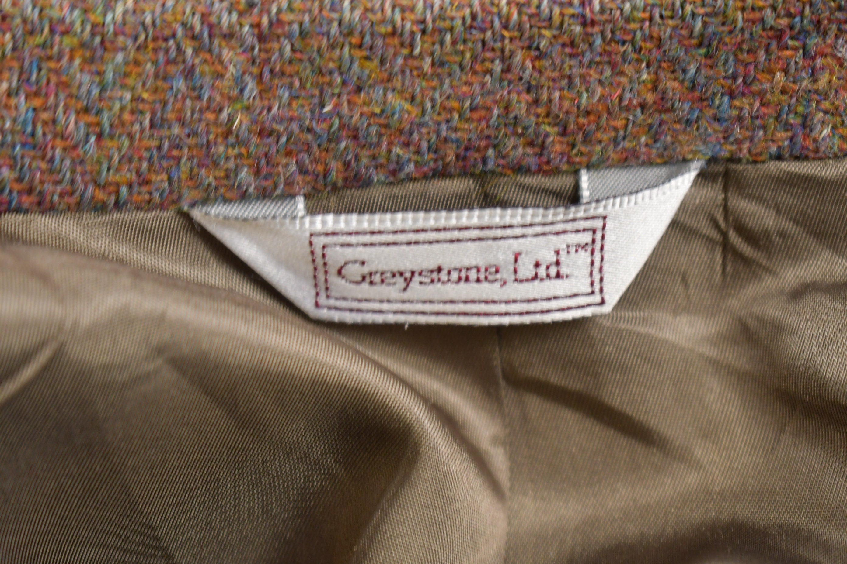 Vintage 1980s Harris Tweed 100% Pure Scottish Wool Blazer Jacket