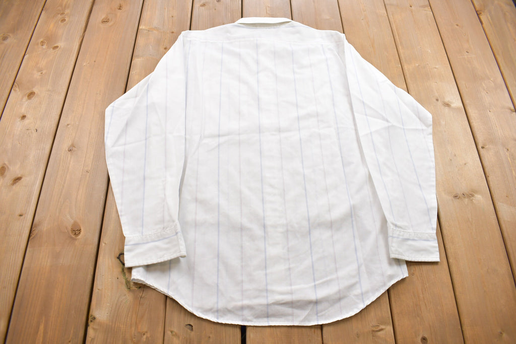 Vintage 1990s Bluestone Button Up Dress Shirt