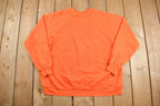 Vintage 1980s Blank Orange Crewneck Sweatshirt