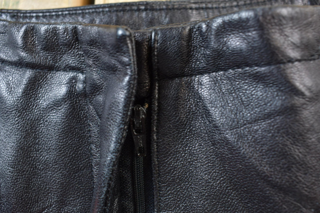 Vintage 1980's Danier Leather Pants Size 26 x 28