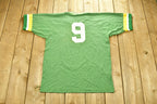 Vintage 1980s University of Quaker State Collegiate Ringer T-Shirt