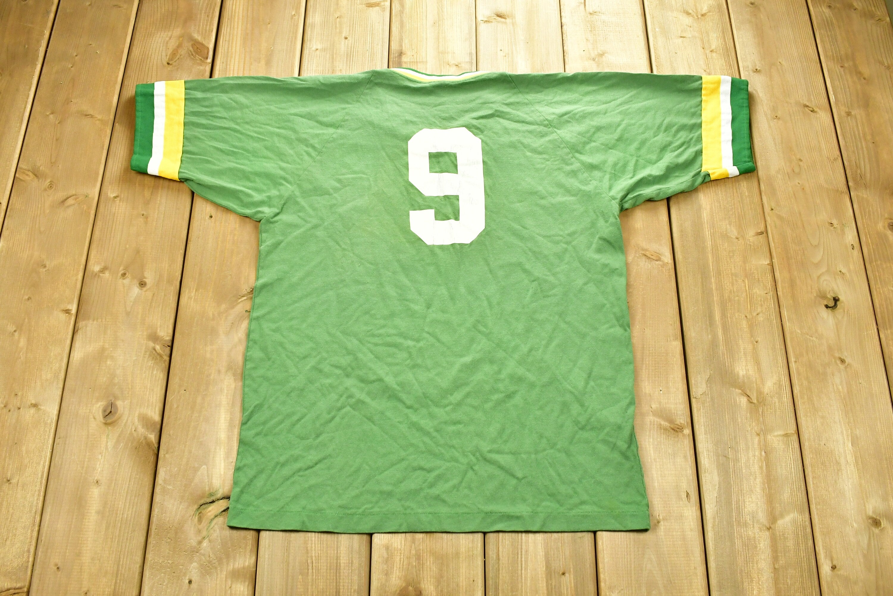 Vintage 1980s University of Quaker State Collegiate Ringer T-Shirt