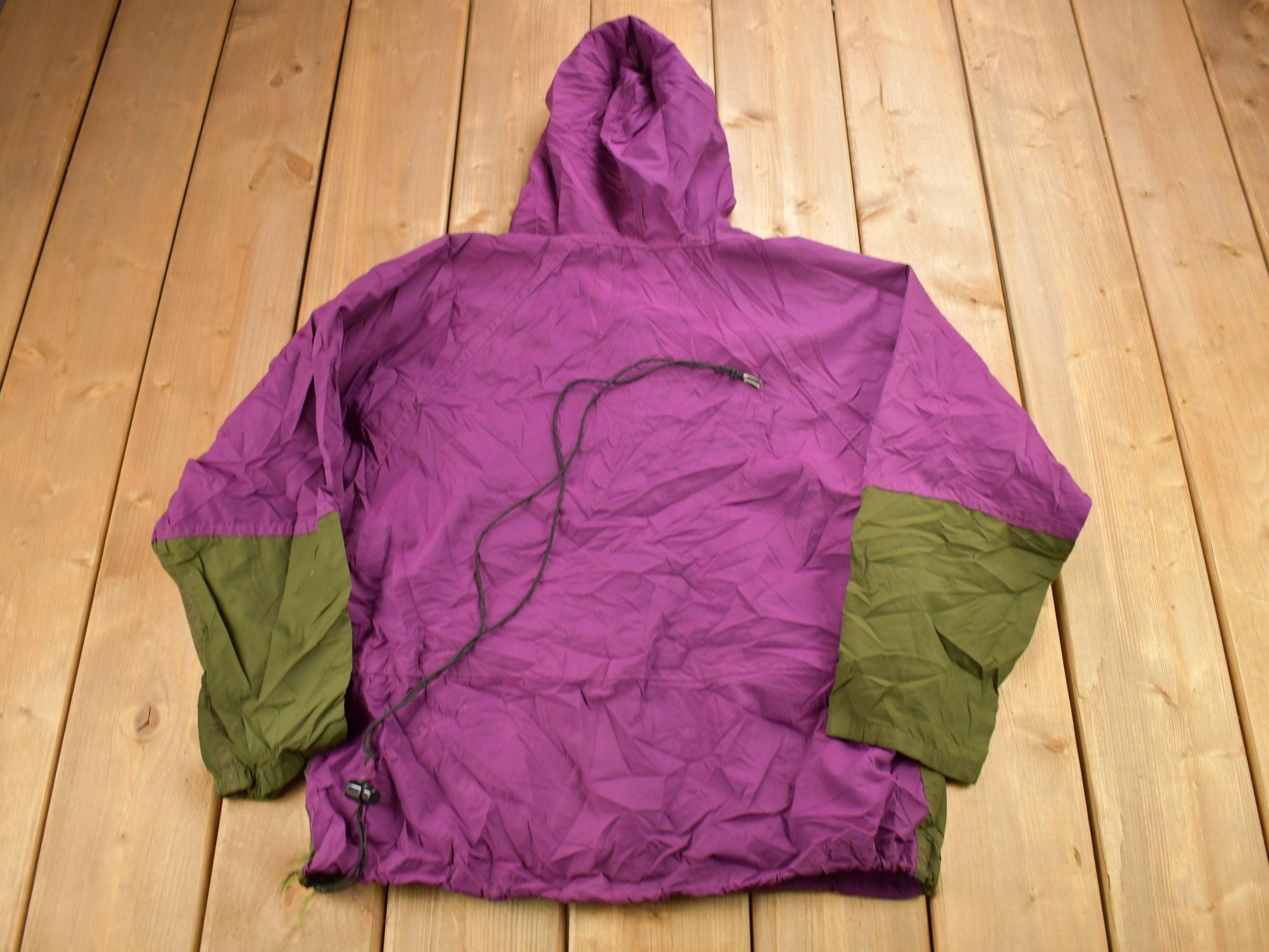 Vintage 1980s LL Bean Quarter Zip Anorak Ladies Windbreaker Jacket