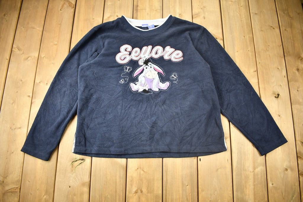 Vintage 1990s Eeyore Winnie The Pooh Disney Fleece Crewneck