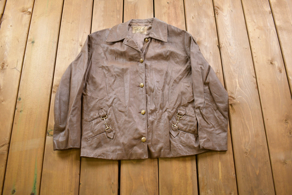 Vintage 1970s Flah Co Leather Jacket