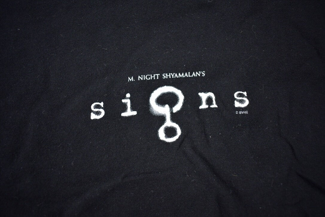 Vintage 2002 Signs Movie Promo T-shirt