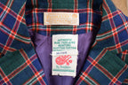 Vintage 1970s Pendleton 100% Wool Plaid Blazer