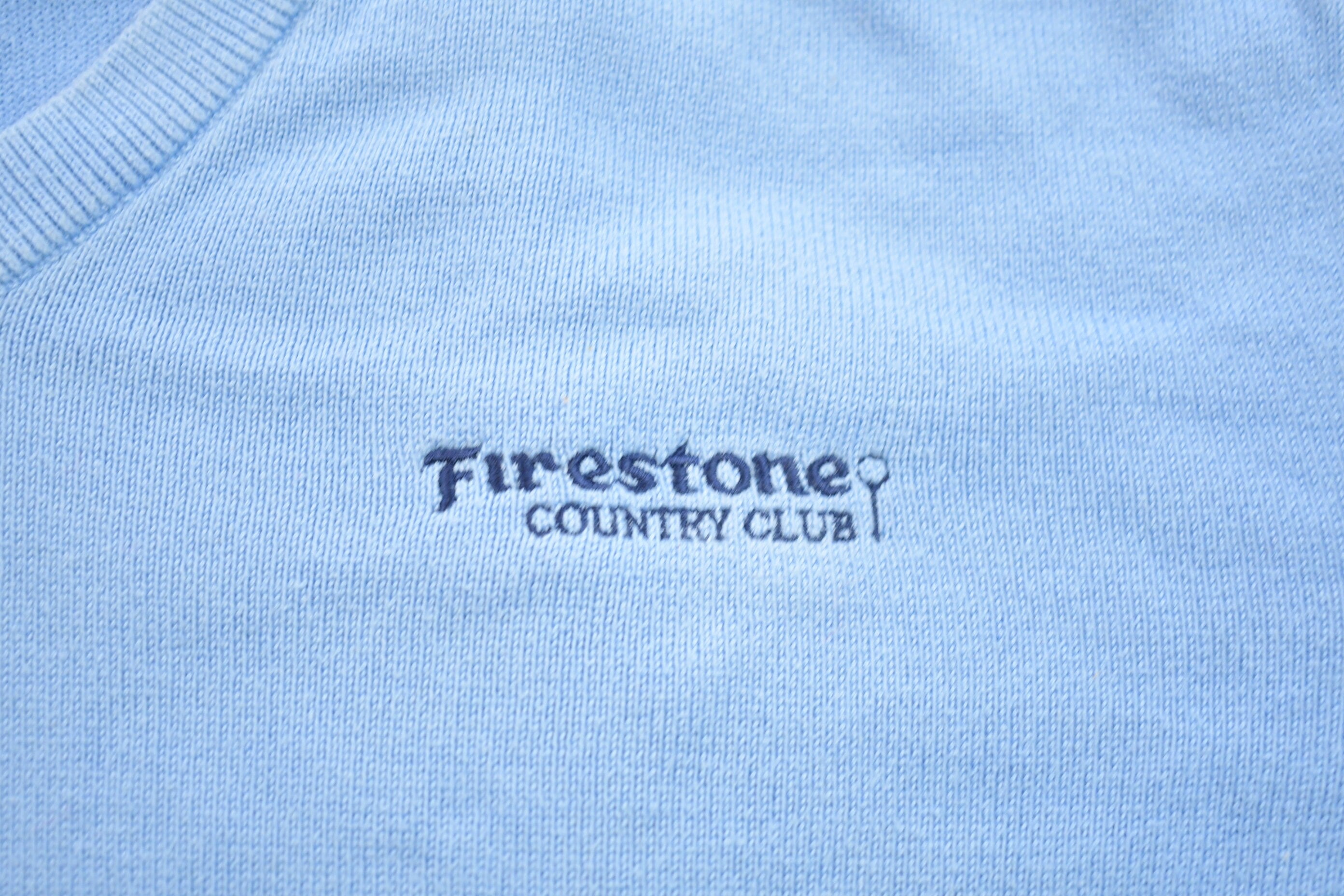 Vintage 1990s Argyle Firestone Country Club Crewneck Sweatshirt