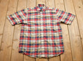 Vintage 1990s Town Craft Plaid Button Up Short Sleeve Shirt  Abstract Pattern  Casual Shirt  Formal Shirt  Towncraft  Plaid Shirt