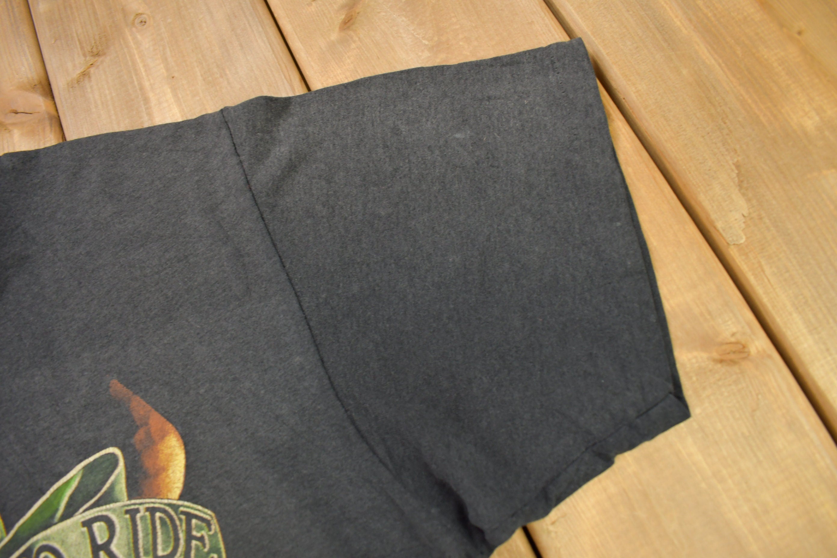 Vintage 1991 Live To Ride Ride To Live 3D Emblem Harley Davidson T-Shirt