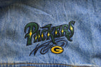 Vintage 1990's Green Bay Packers NFL Pro Elite Embroidered Jean Jacket
