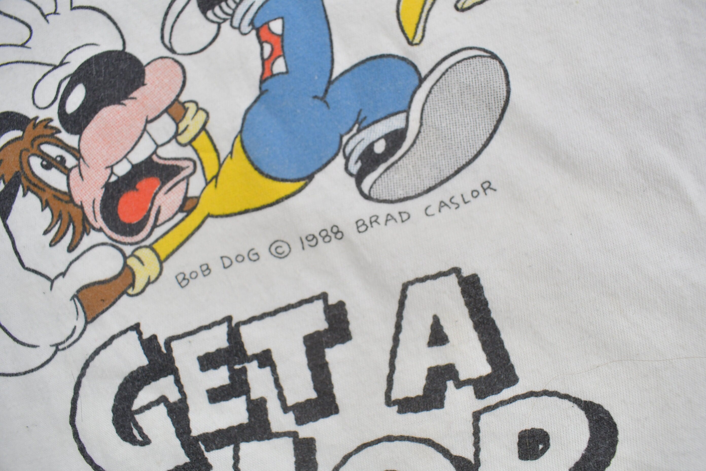 Vintage 1988 Get a Job bob Dog Graphic T Shirt