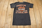 Vintage 2000 Harley Davidson Motorcycles N. Canton Ohio Freedom Graphic T-Shirt