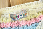 Vintage 1990s gess Who Rainbow Knit Sweater