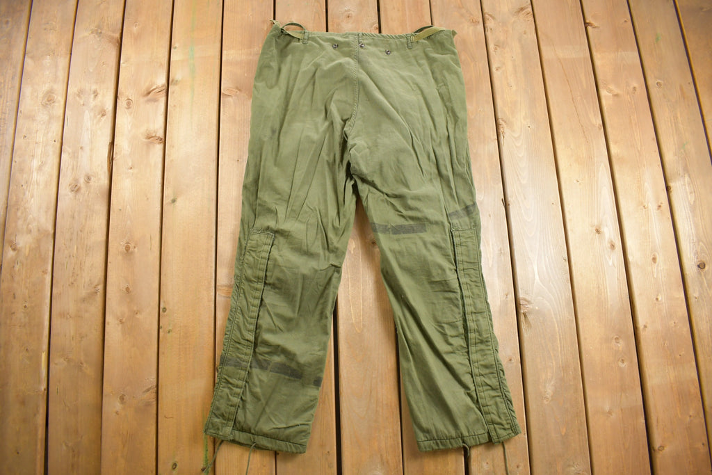 Vintage 1977 Military Chemical Protective Trousers Size 38 x 29.5