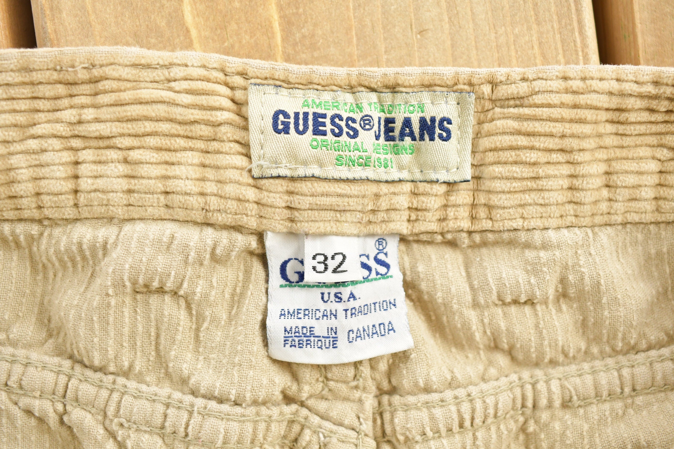 Vintage 1990s Guess Corduroy Pants Size 31 x 26