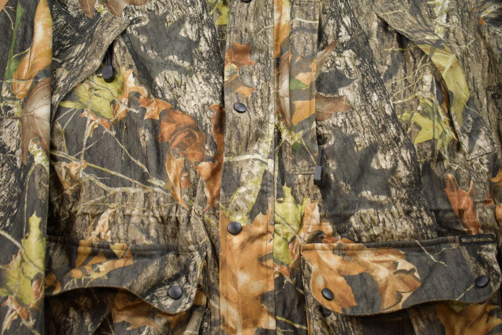 Vintage 1990s Wolf Mountain Hunting Wear Windbreaker Jacket