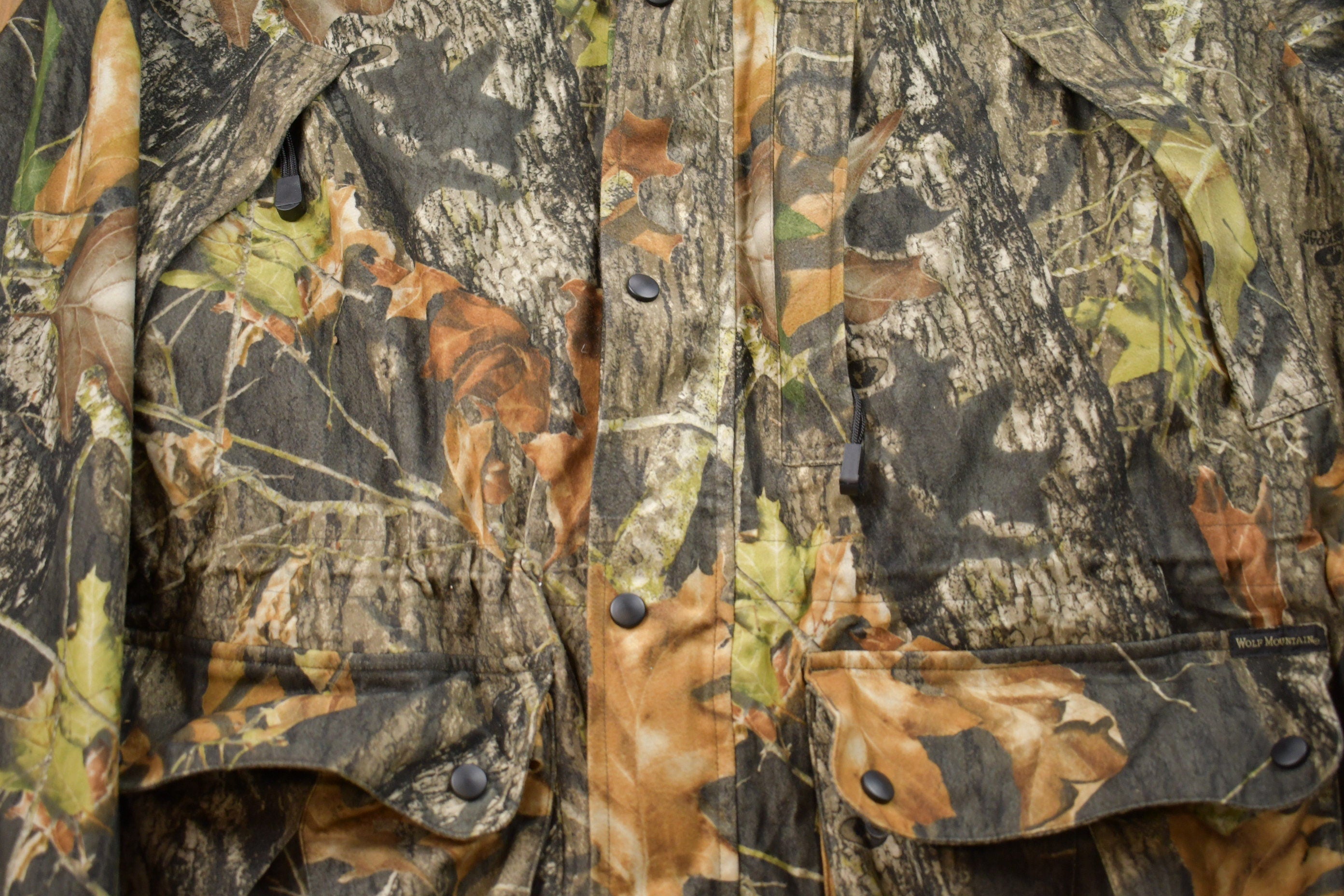 Vintage 1990s Wolf Mountain Hunting Wear Windbreaker Jacket